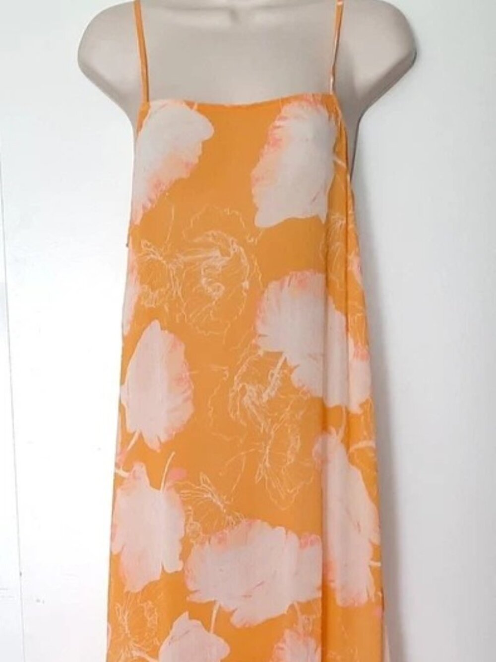 Free People Intimately Make Your Move Maxi Slip Dress Yellow Combo Size XS NWOT - Picture 5 of 13